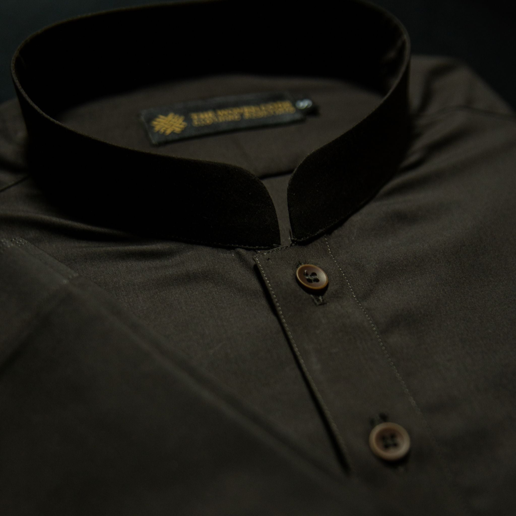 Heritage | Espresso Brown | Sherwani Collar Kameez Shalwar