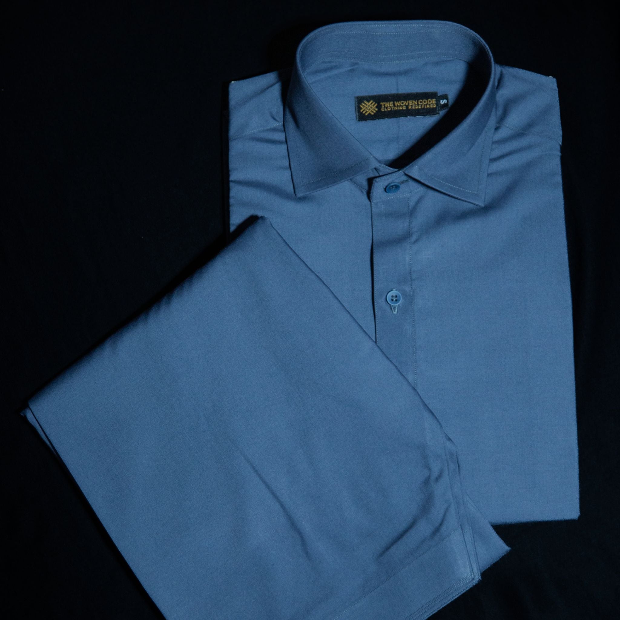 Heritage | Steel Blue | Classic Collar Kameez Shalwar
