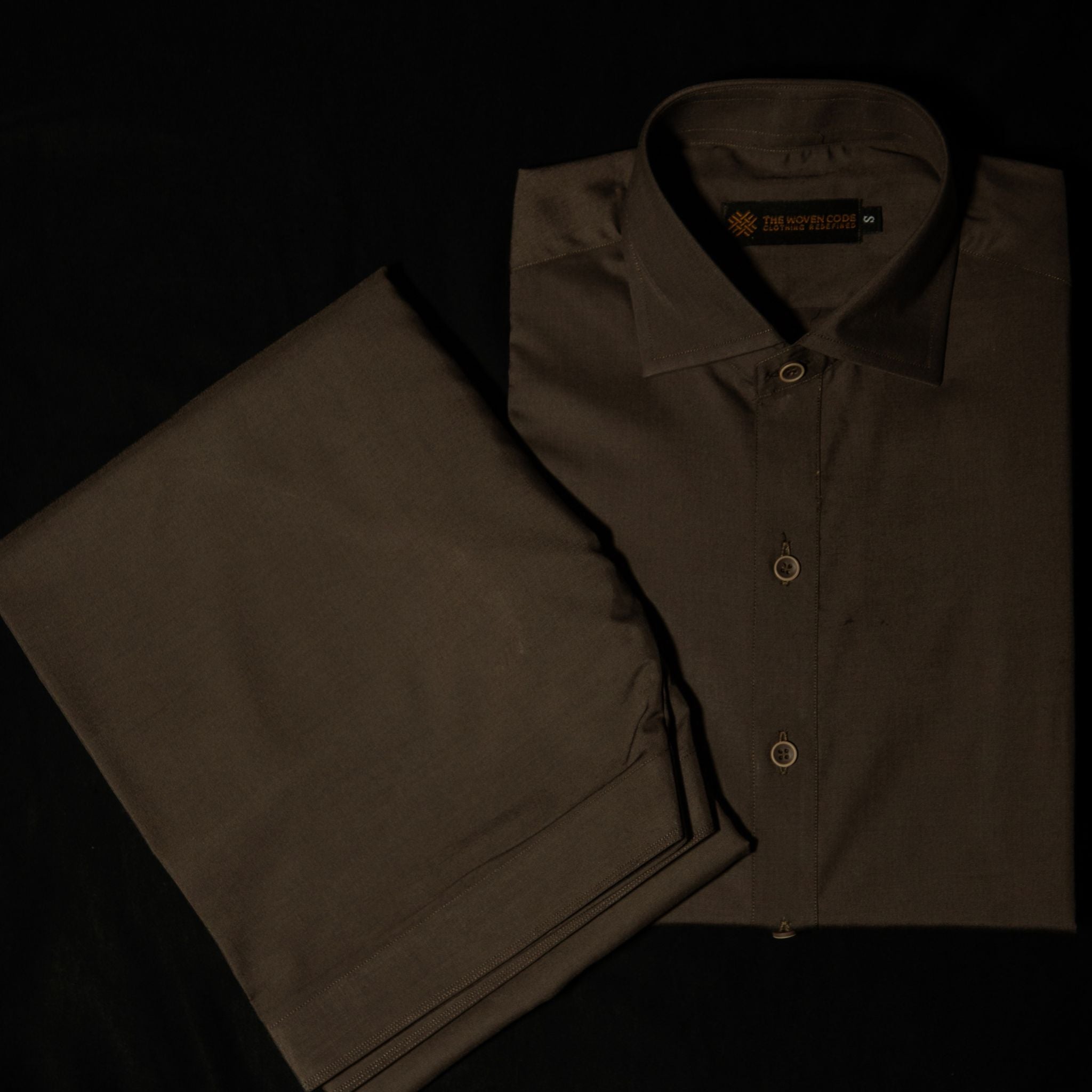 Heritage | Walnut Brown | Classic Collar Kameez Shalwar