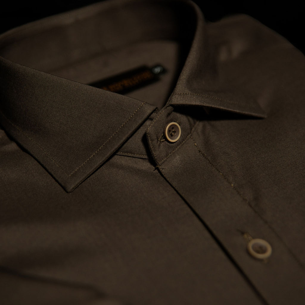 Heritage | Walnut Brown | Classic Collar Kameez Shalwar