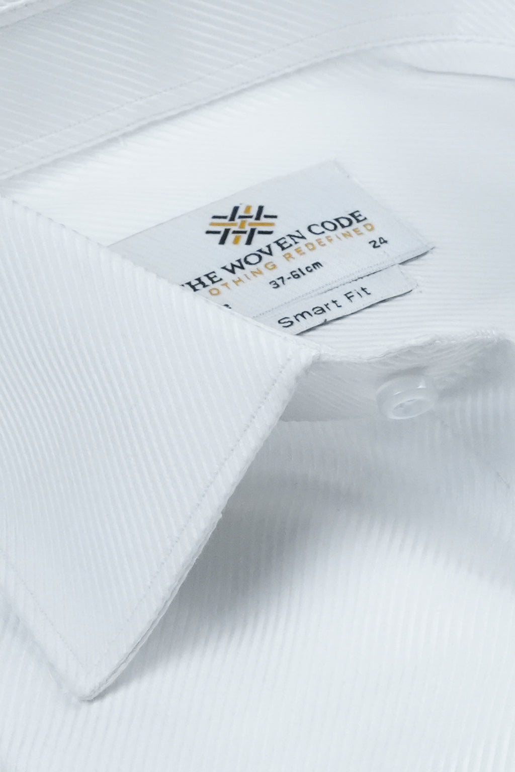 Signature White - Textured Shirt | Smart Fit