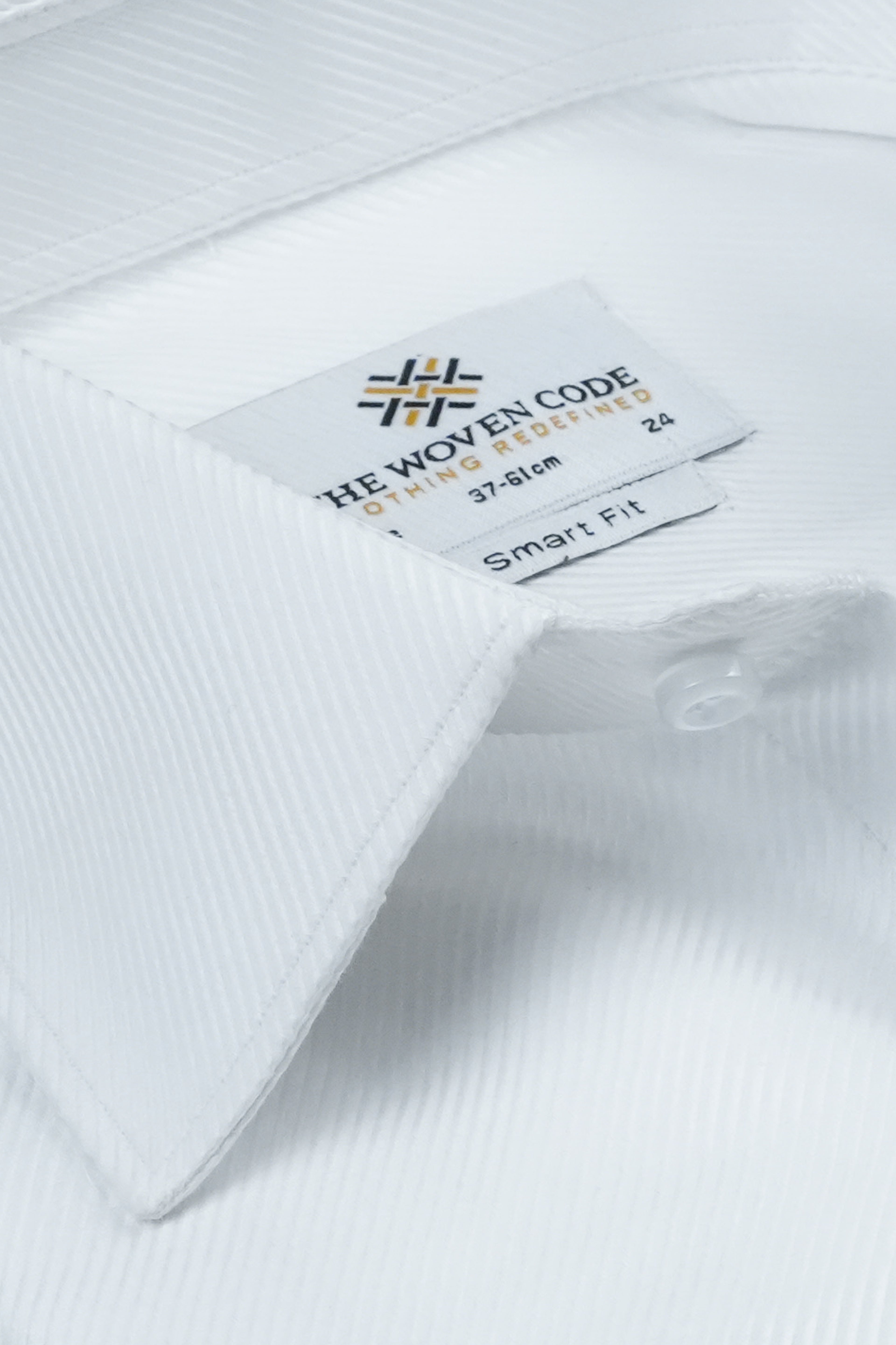 Signature White - Textured Shirt | Smart Fit