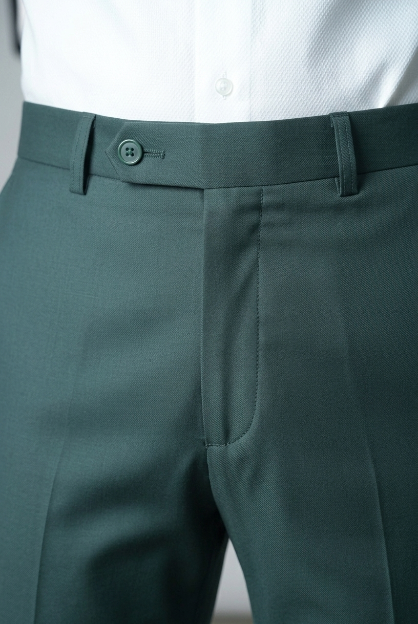 Men’s Formal Trouser – Green | Smart Fit