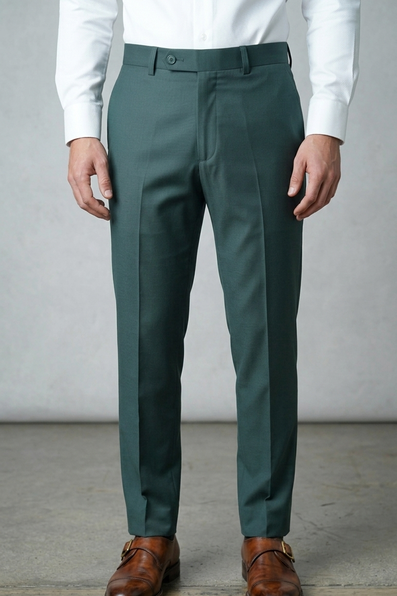 Men’s Formal Trouser – Green | Smart Fit