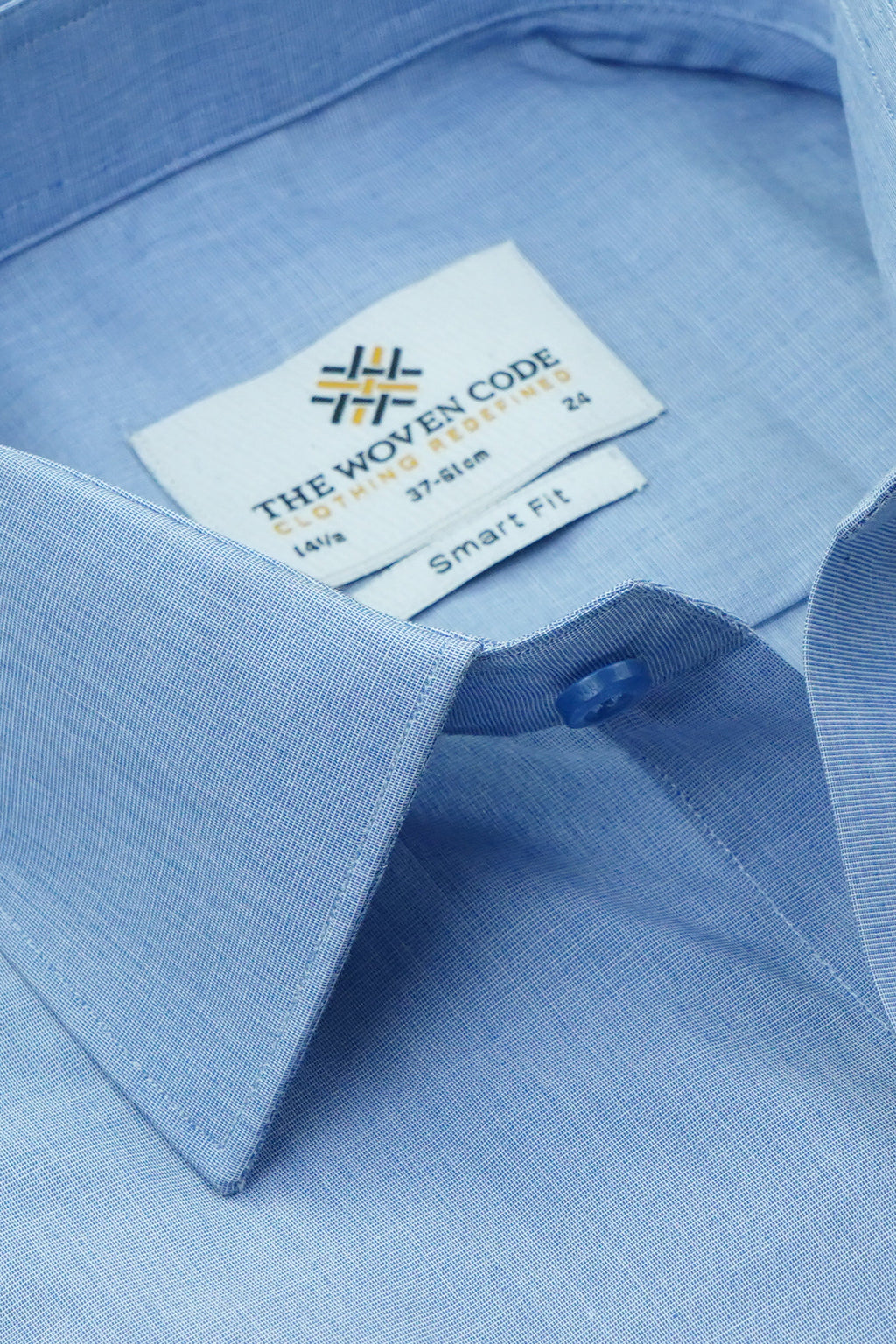 Principle | Plain Sky Blue Shirt | Smart Fit