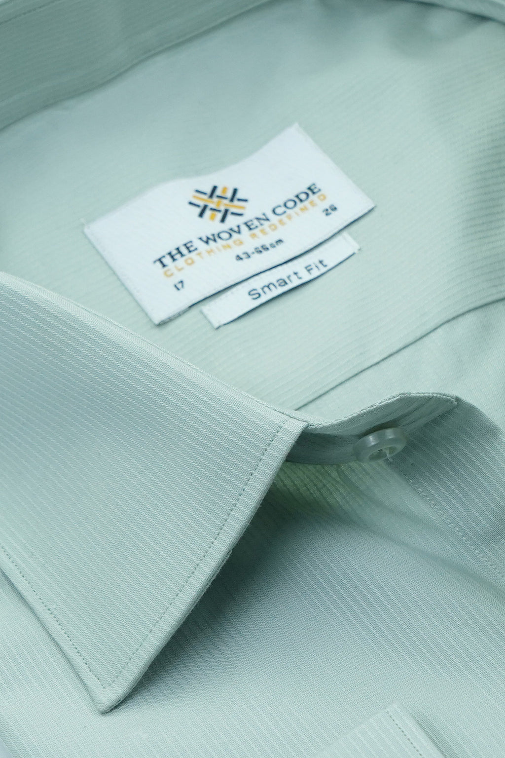 Principle | Turquoise Textured Shirt | Smart Fit