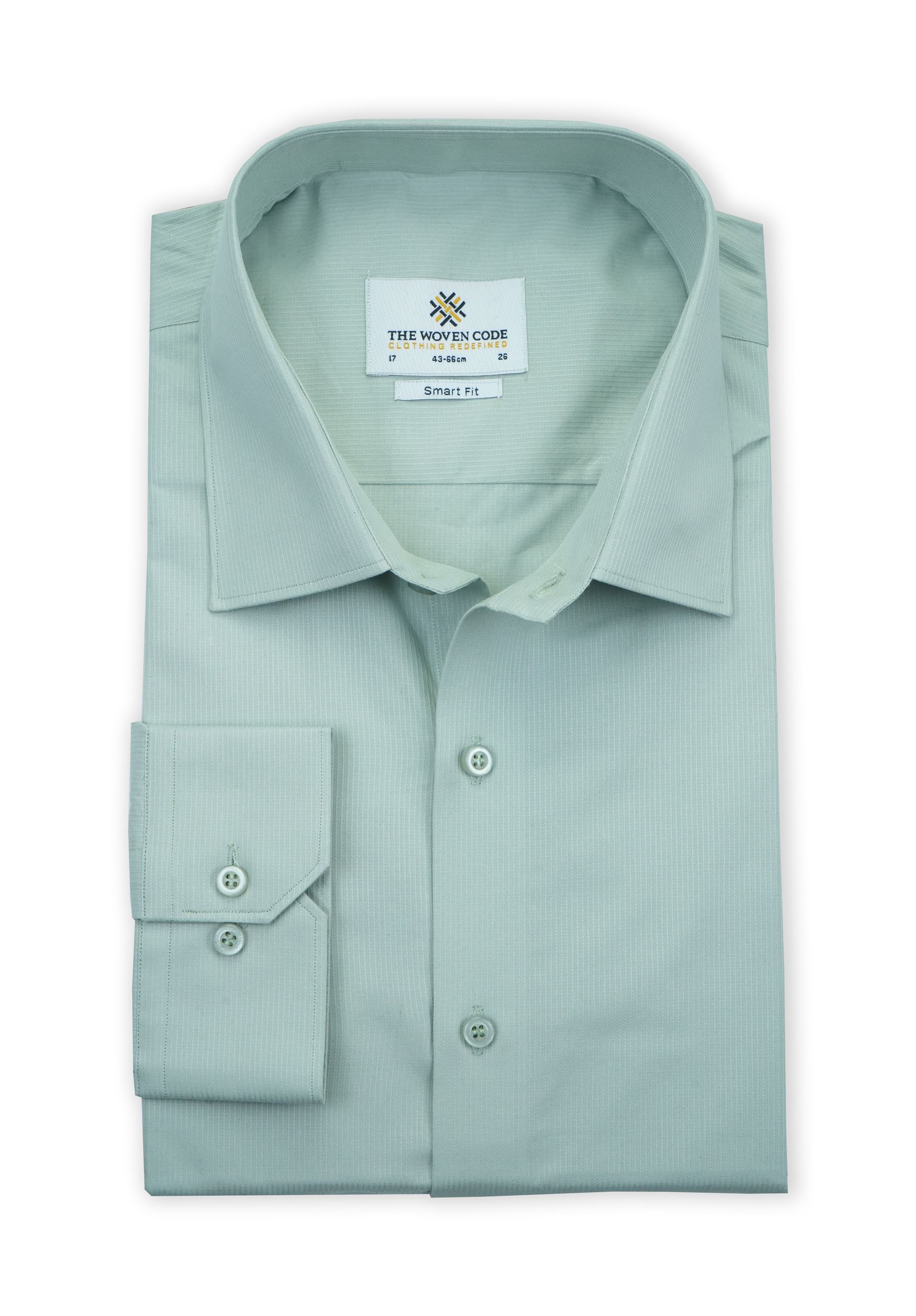 Principle | Turquoise Textured Shirt | Smart Fit