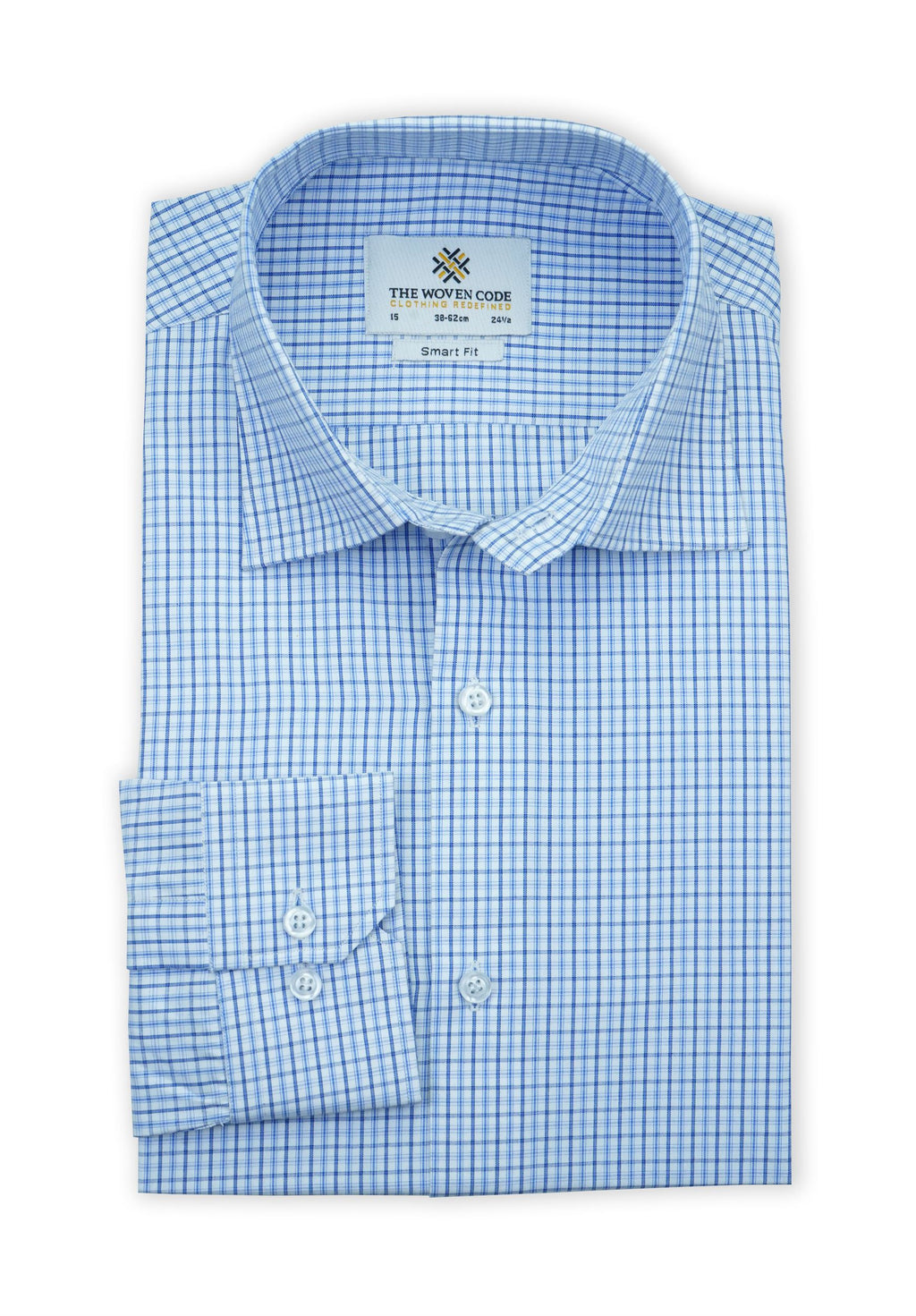 Principle | Blue Checkered Shirt | Smart Fit