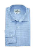 Principle | Blue Checkered Shirt | Smart Fit