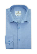 Principle | Plain Sky Blue Shirt | Smart Fit